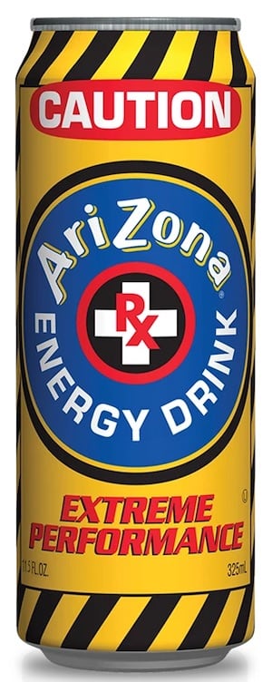 Caffeine in Arizona Energy Drink Rx image