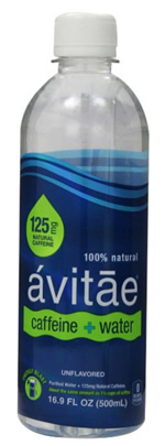 Caffeine in Avitae Caffeinated Water image