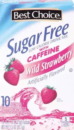 Caffeine in Best Choice Strawberry Energy Drink Mix image