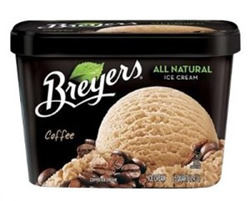 Caffeine in Breyers Coffee Ice Cream image