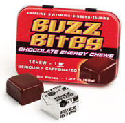 Caffeine in Buzz Bites Chocolate Chews image