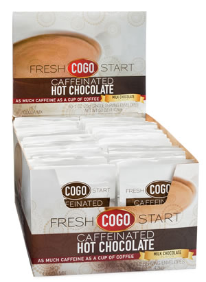 COGO Caffeinated Hot Chocolate drink