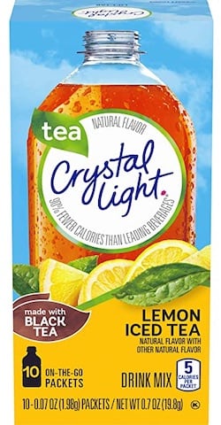 Caffeine in Crystal Light Iced Tea image