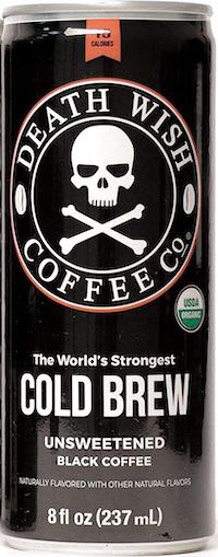 Caffeine in Death Wish Canned Cold Brew image