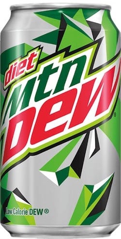 Caffeine in Diet Mountain Dew image