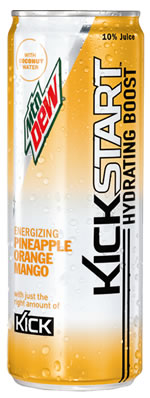 Caffeine in Mountain Dew Kickstart Hydrating Boost image