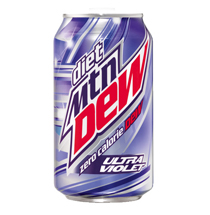 Caffeine in Mountain Dew Ultra Violet image