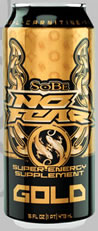 Caffeine in SoBe No Fear Gold image