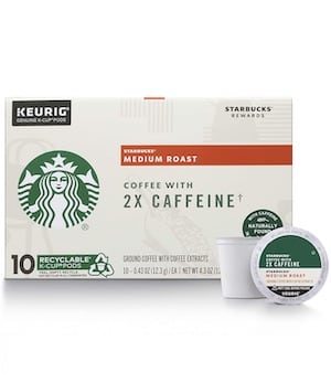 Caffeine in Starbucks 2X Coffee Pods image