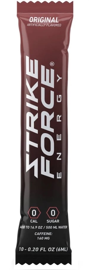 Caffeine in Strike Force Energy Drink Mix image