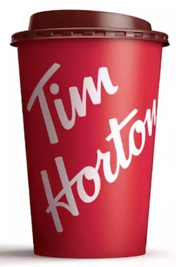 Caffeine in Tim Hortons Large Brewed Coffee image