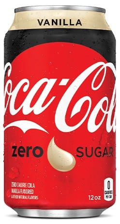 Vanilla Coke Zero drink