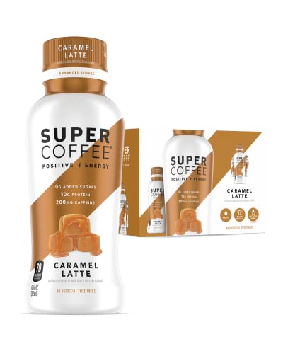 KITU SUPER COFFEE, Iced Keto Coffee (0g Added Sugar, 10g Protein, 70 Calories) [Caramel] 12 Fl Oz, 12 Pack | Iced Coffee, Protein Coffee, Coffee Drinks, Smart Coffee - SoyFree GlutenFree