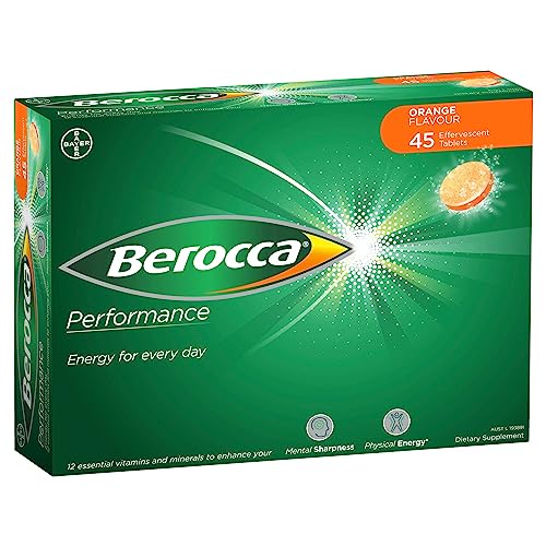 Berocca Orange Effervescent Tablets 45-Count