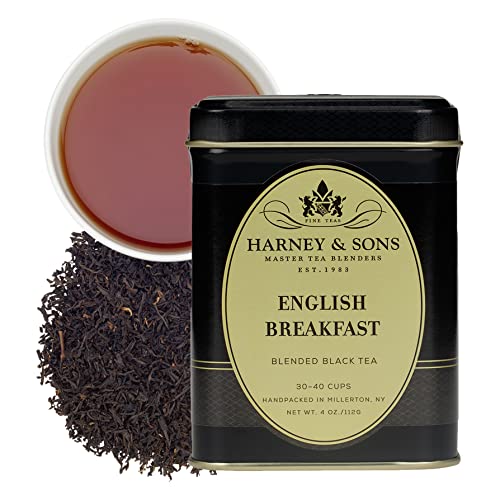 Harney & Sons Loose Leaf Black Tea, English Breakfast, 4 Ounce