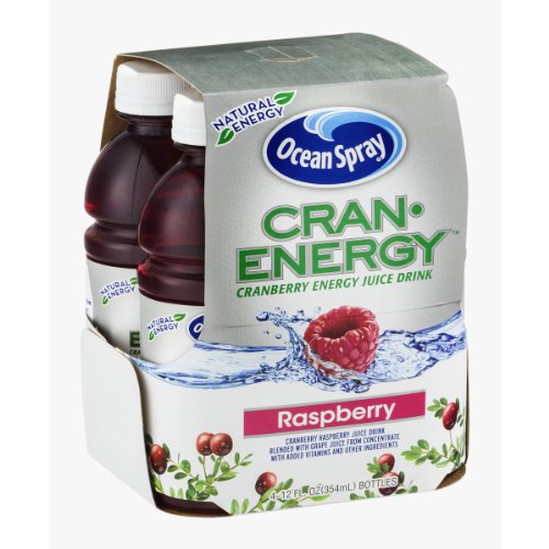 Ocean Spray Cran-Energy Cranberry Energy Juice Drink Raspberry - 4 CT