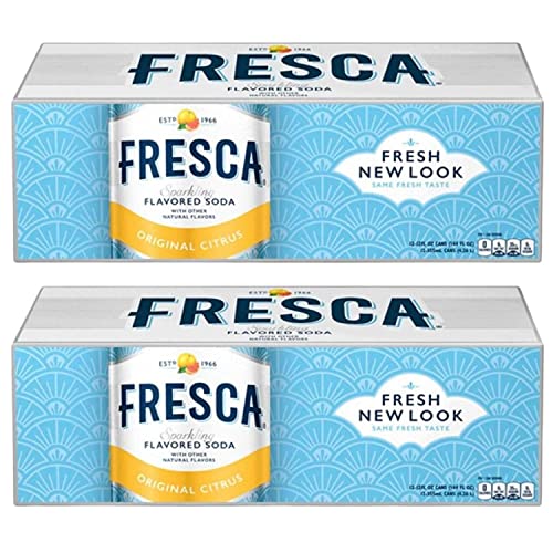 Fresca Original Grapefruit Citrus Soda Bundled by Louisiana Pantry (Original Grapefruit Citrus, 24 Pack 12 oz Cans)