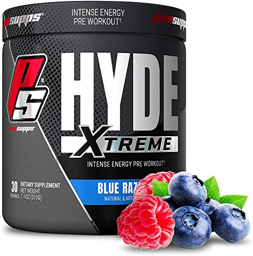 PROSUPPS® Mr. Hyde® Xtreme Pre-Workout Powder Energy Drink - Intense Sustained Energy, Pumps & Focus with Beta Alanine, Creatine & Nitrosigine, (30 Servings, Blue Razz Blitz)