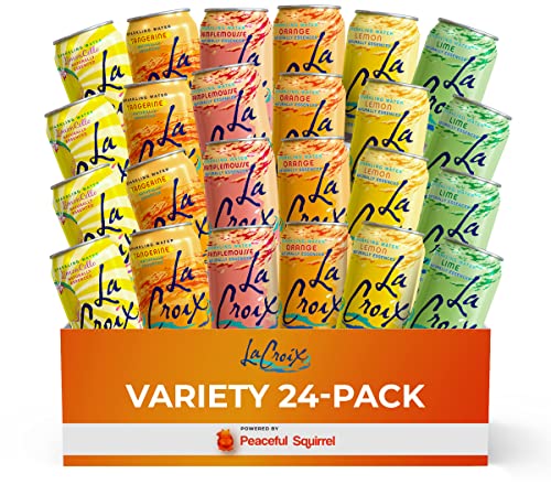 LaCroix Sparking Water, Summer Citrus Variety 24-Pack, 6 Citrus Flavors, 4 of Each, 12 Fl Oz Each