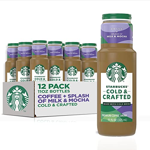 Starbucks Cold & Crafted - Coffee Splash Of Milk+Mocha 11oz 12Pk, 12Count