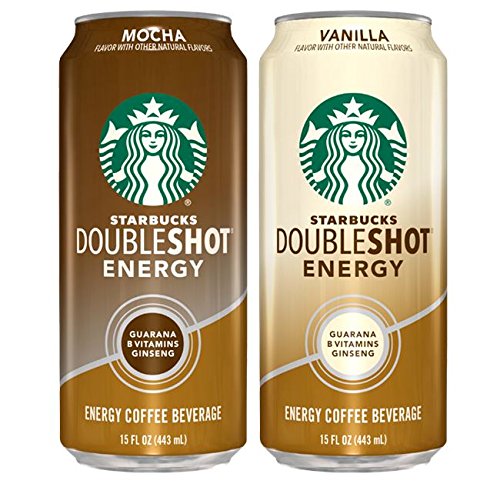 Starbucks, Doubleshot Energy Coffee, Variety Pack (Mocha/Vanilla), 15 fl oz. cans (12 Pack)