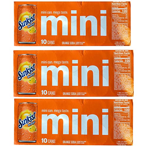 Sunkist Sunkist Regular 10pk Mini Can, 75 Fl Oz