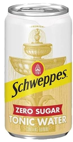 Schweppes Diet Tonic Water, Mini Cans, 7.5 oz, 24 Units