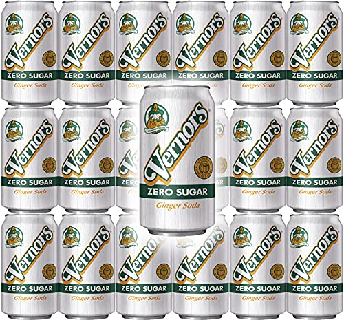 Vernors Diet Ginger Soda, 12oz Can (Pack of 18, Total of 216 Oz)