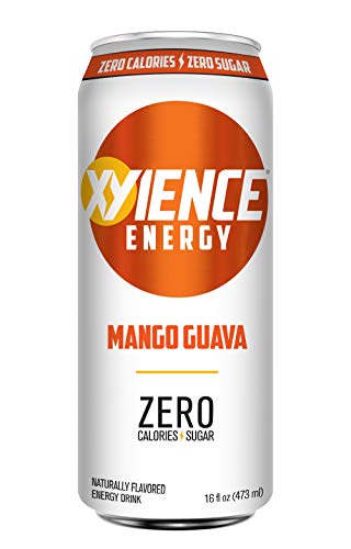 XYIENCE Energy Drink | Mango Guava | Sugar Free | Zero Calories | Natural Flavors | Vitamin Fortified, 16 Fl Oz (Pack of 12)